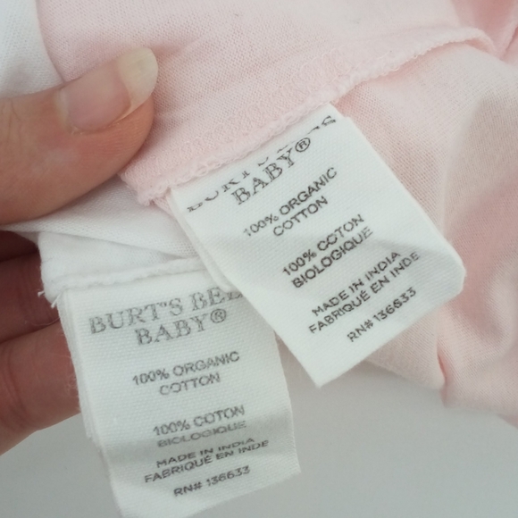3 Burts Bees Trio Set One Piece Snaps Organic Cotton 6 to 9 Months Snaps - Picture 14 of 15